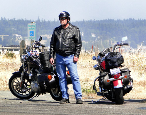 Biker in Washington state