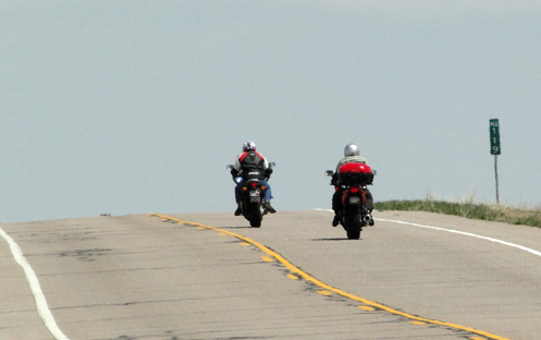 Motorcycles on the highway