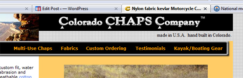 The Colorado Chaps website