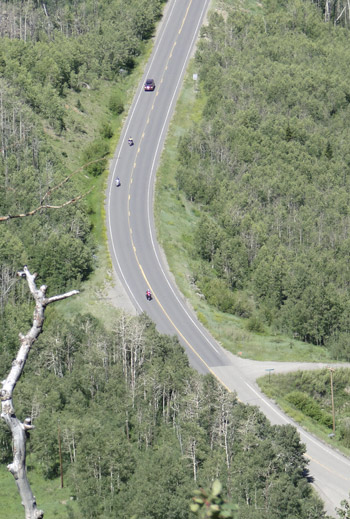 A view from on top of Grand Mesa