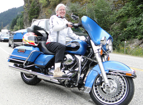 Judy on the Electra Glide Classic