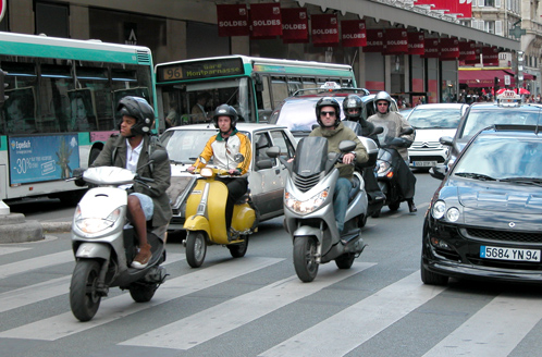 Lane-splitting in Paris