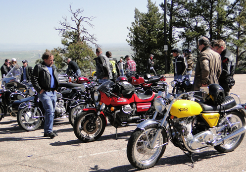 Riders and bikes on the Old Bike Ride 2010