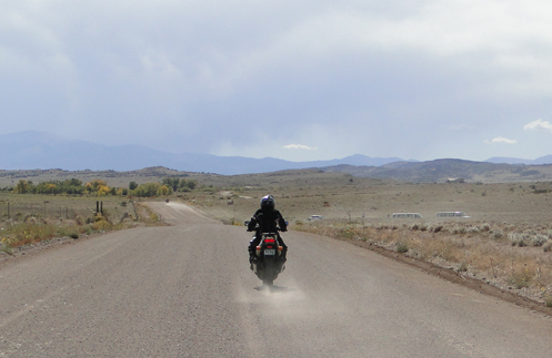 riding on gravel