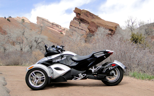 Can-Am Spyder at Red Rocks park