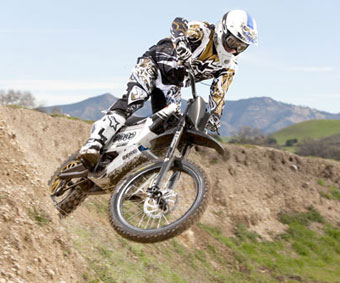 dirt bike in the air