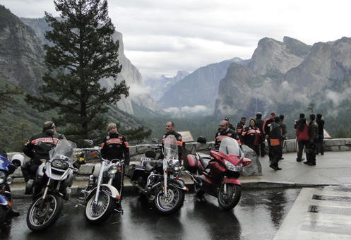 bikers at Yosemite