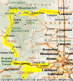 Loveland to Golden, via Trail Ridge Road and Mount Evans