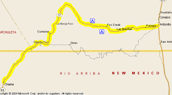 Cumbres and La Manga Passes