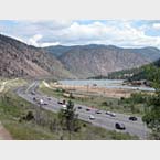 Looking east from Georgetown along I-70