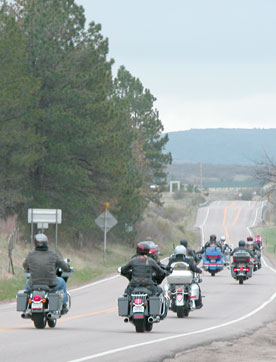 group motorcycle ride