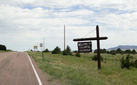 Colorado state line south of Branson