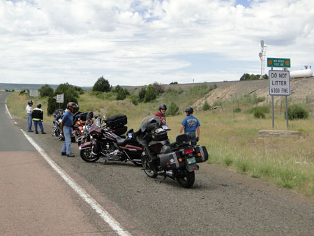 New Mexico state line south of Branson