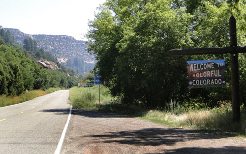 Colorado state line west of Naturita