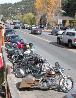 dedicated motorcycle parking