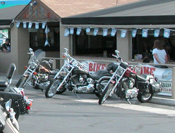 dedicated motorcycle parking